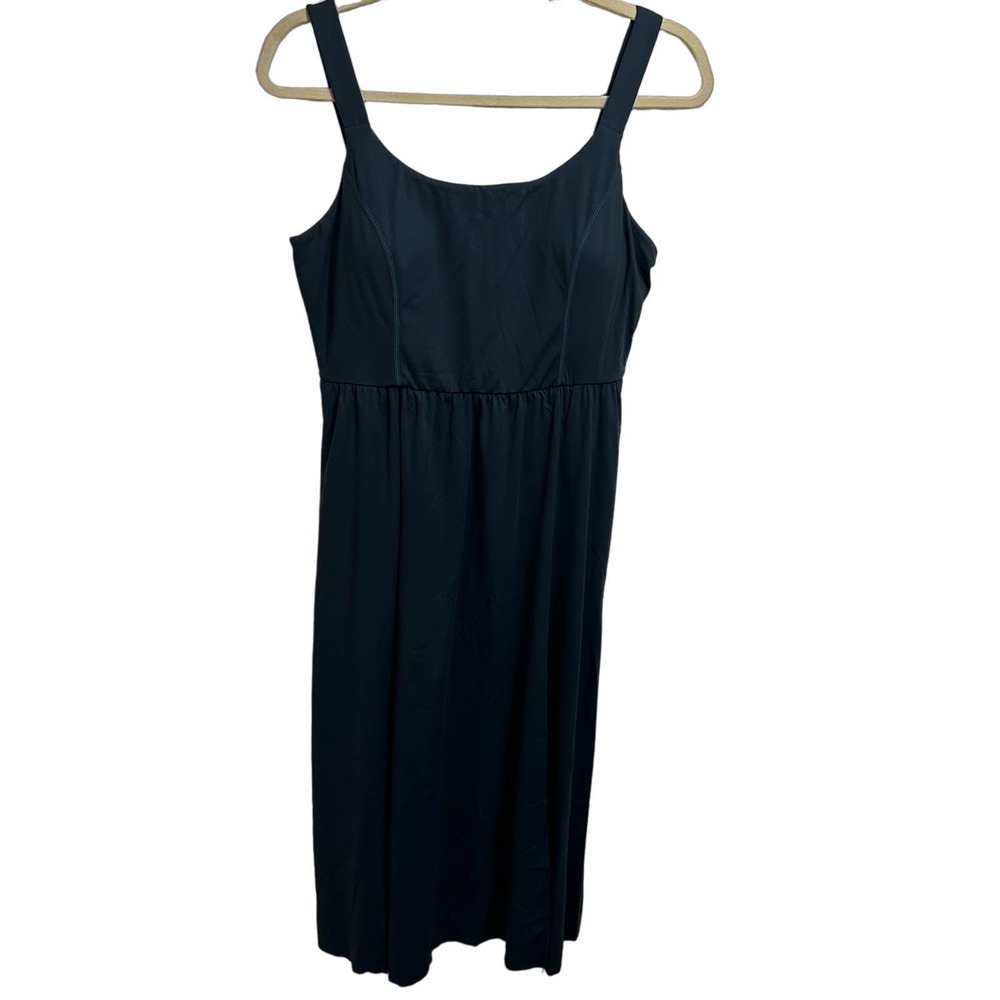Halara Twisted Split Midi Dress Black Size L NWT - Picture 5 of 10